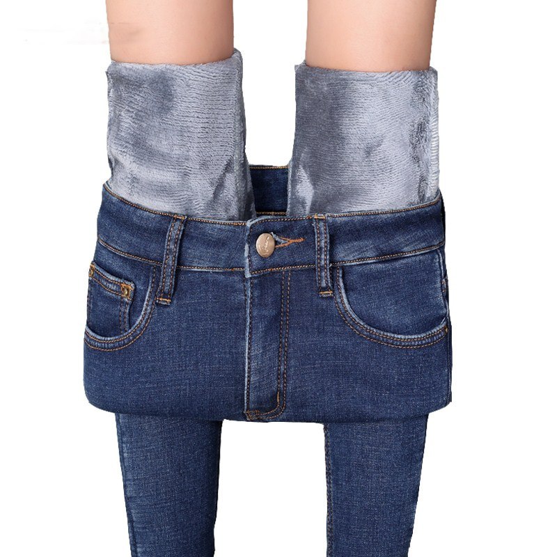 Jeans met fleecevoering voor dames